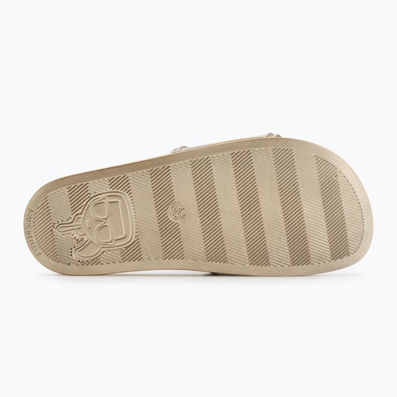 KARL LAGERFELD women's flip-flops Kondo 2.0 NFT Relief gold rubber 4