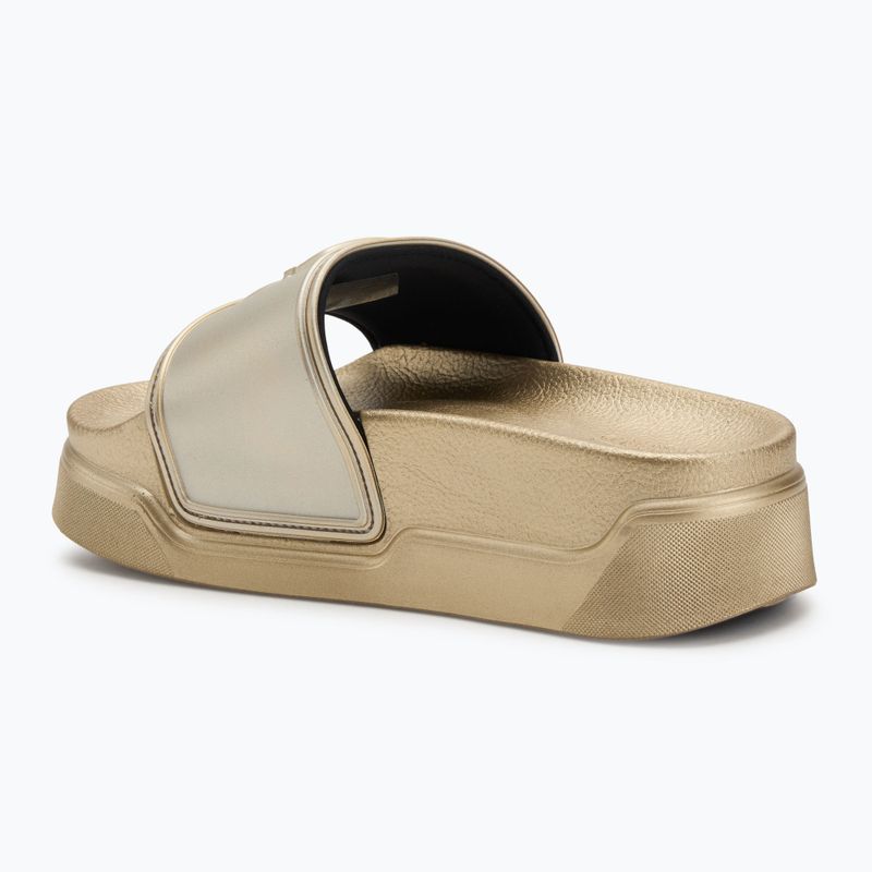 KARL LAGERFELD women's flip-flops Condominium Nft Relief gold rubber 3