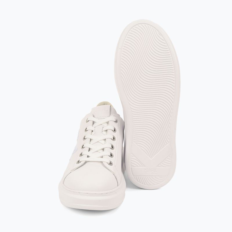 KARL LAGERFELD women's Kapri Cornelly Signia Stitch white leather/mono shoes 3