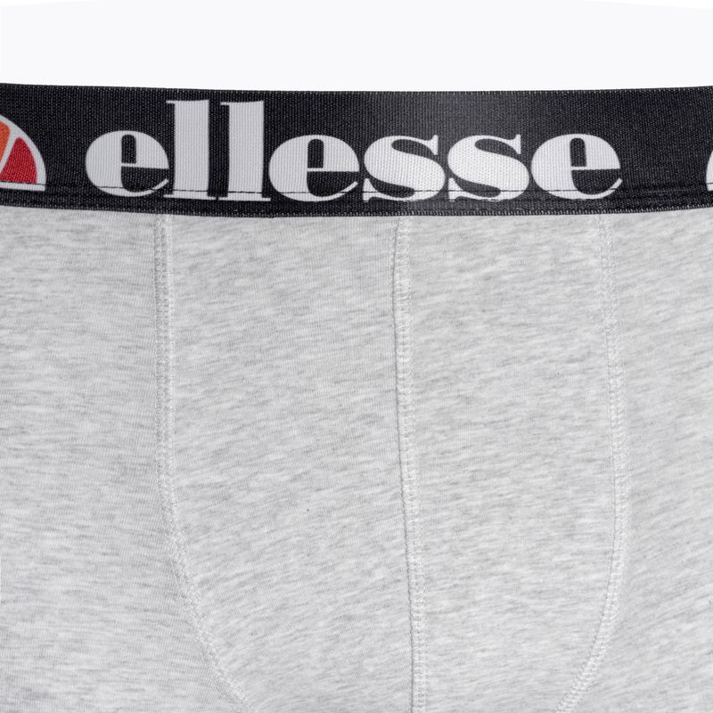 Ellesse Grillo men's boxer shorts 3 pairs black/grey/white 6