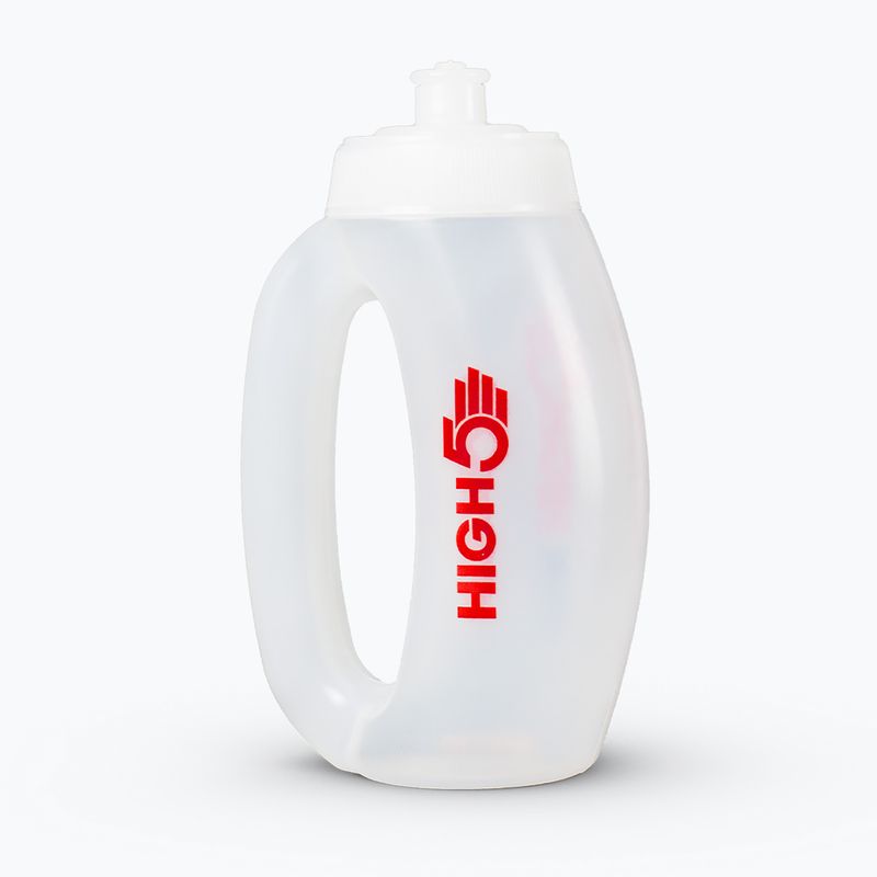 Water bottle High5 Run 350 ml white/red