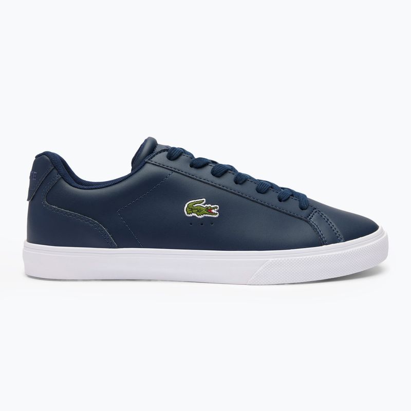 Men's Lacoste Lerond Pro navy/white shoes 2