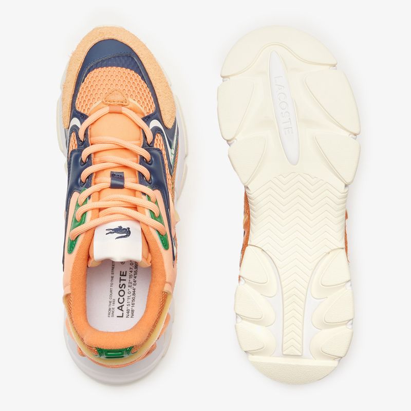 Lacoste men's shoes 47SMA0008 orange / navy 12