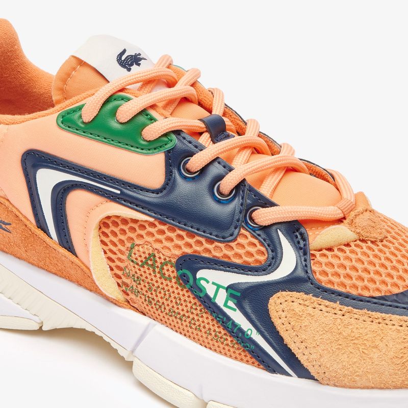 Lacoste men's shoes 47SMA0008 orange / navy 13