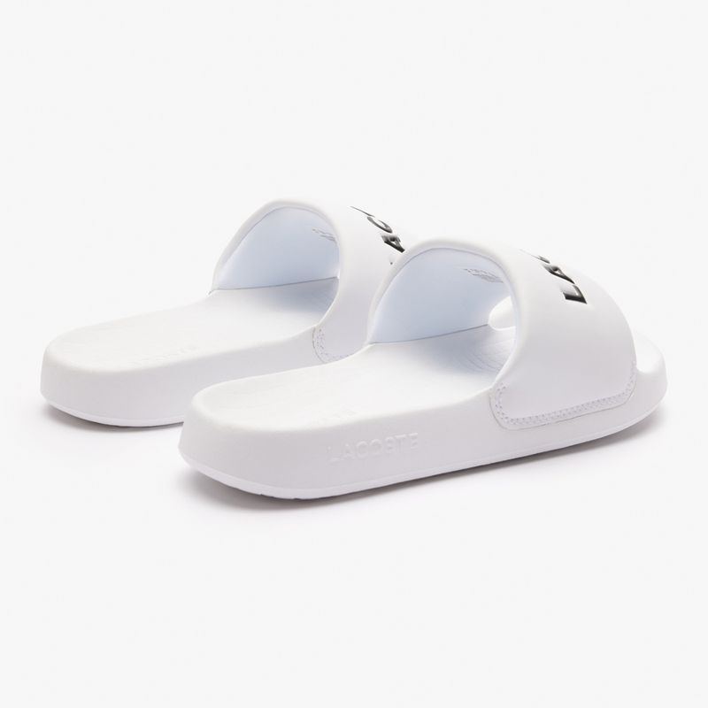 Lacoste women's slides 47CFA0032 white/black 11