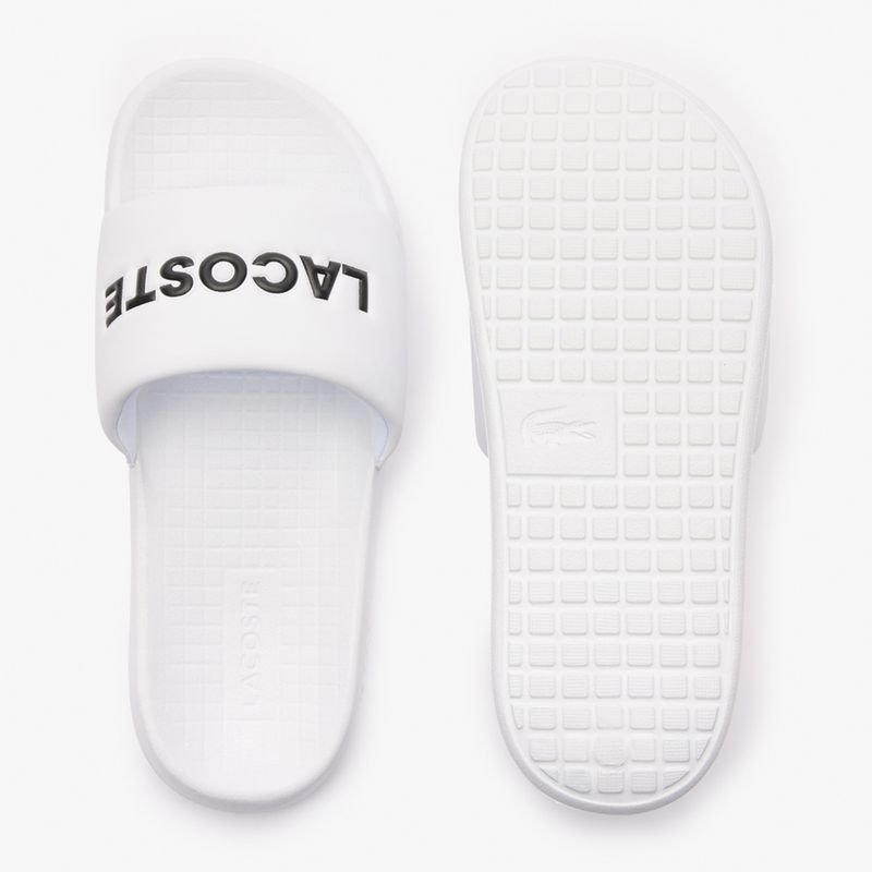 Lacoste women's slides 47CFA0032 white/black 12