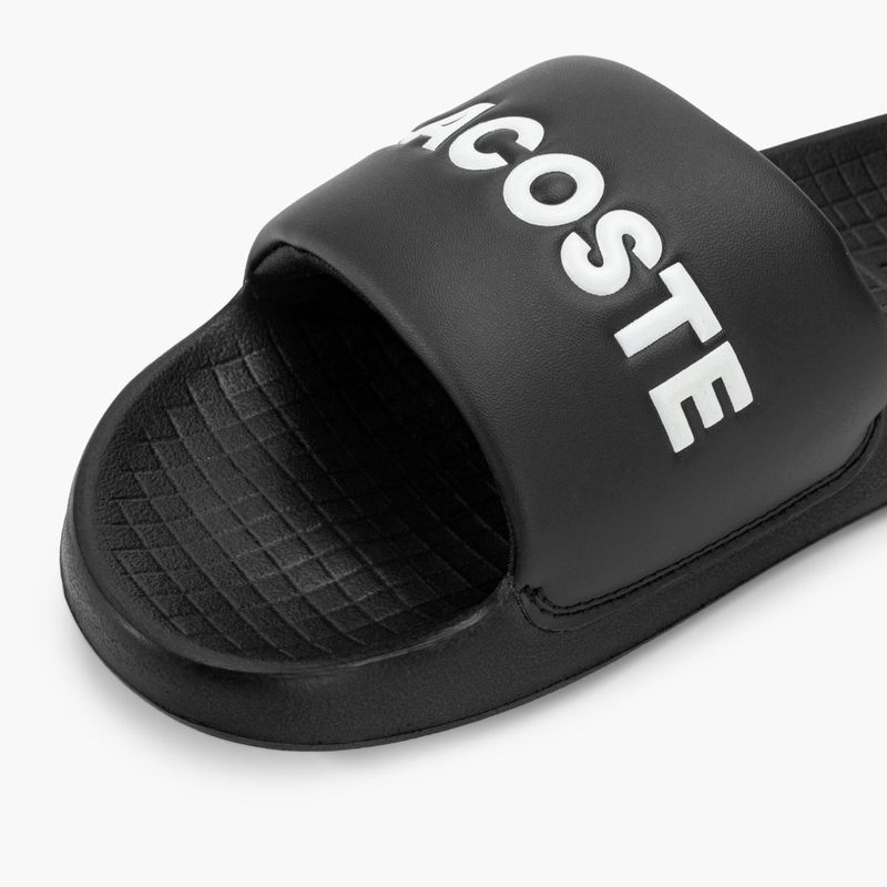 Lacoste men's slides 47CMA0025 black/white 7