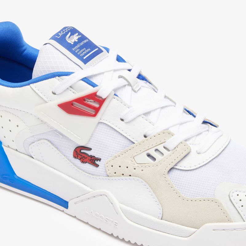 Lacoste men's shoes 47SMA0095 white / red / blue 6