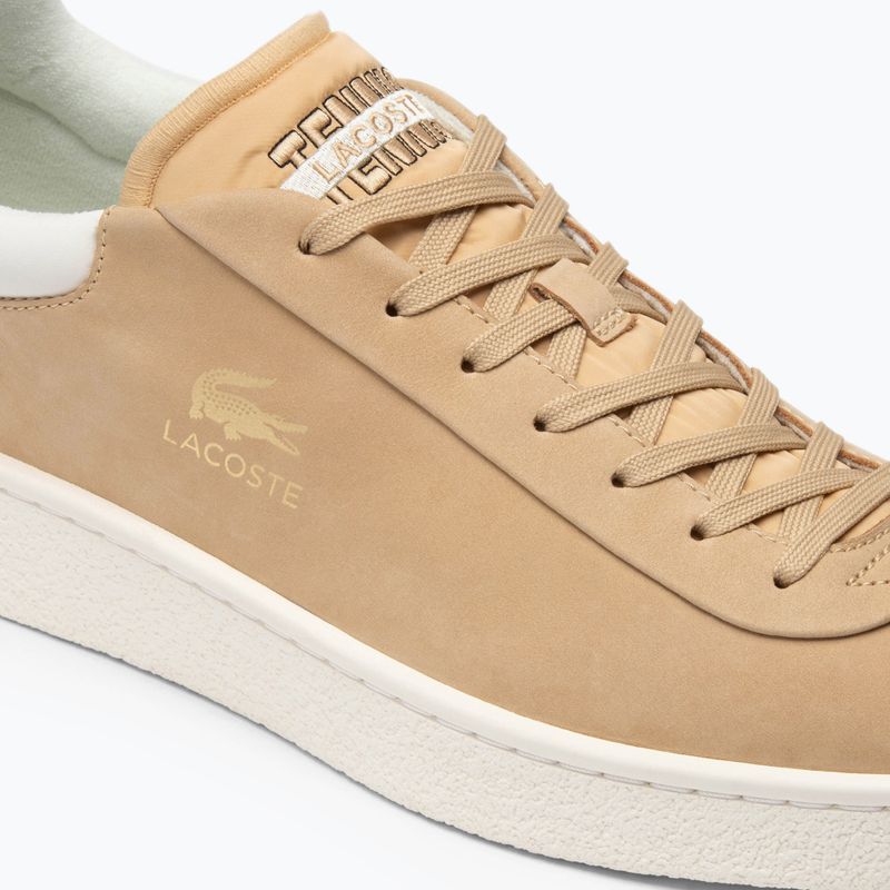 Lacoste men's shoes 47SMA0040 light brown/off white 14