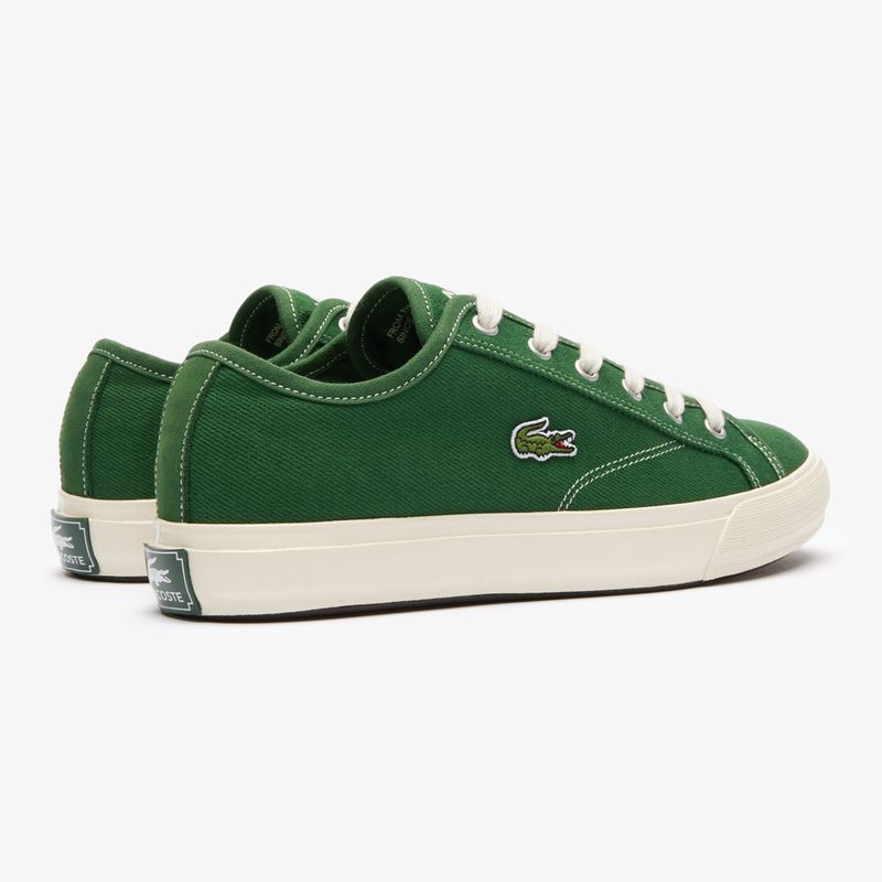 Lacoste men's shoes 47CMA0005 green/off white 11