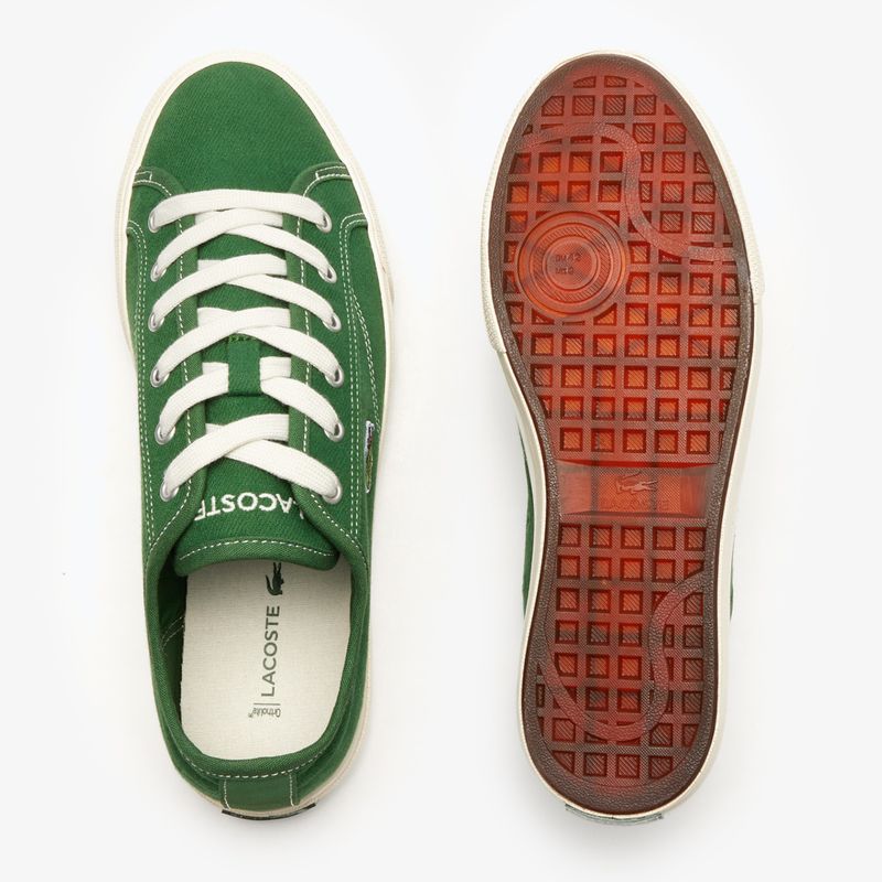 Lacoste men's shoes 47CMA0005 green/off white 12