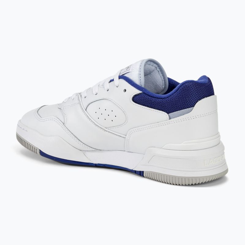 Lacoste men's shoes 47SMA0061 white / blue 3