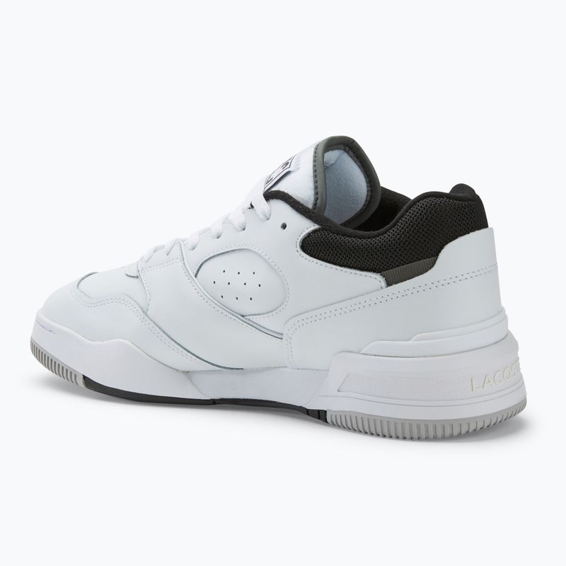 Men's Lacoste Lineshot Contrasted Collar Leather white/black shoes 3