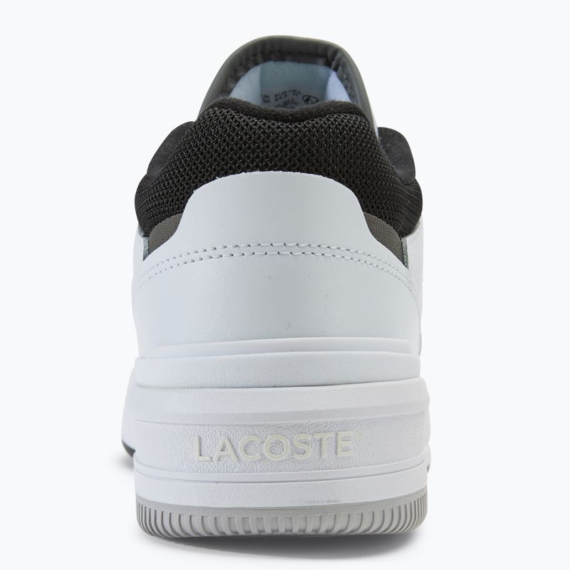 Men's Lacoste Lineshot Contrasted Collar Leather white/black shoes 6