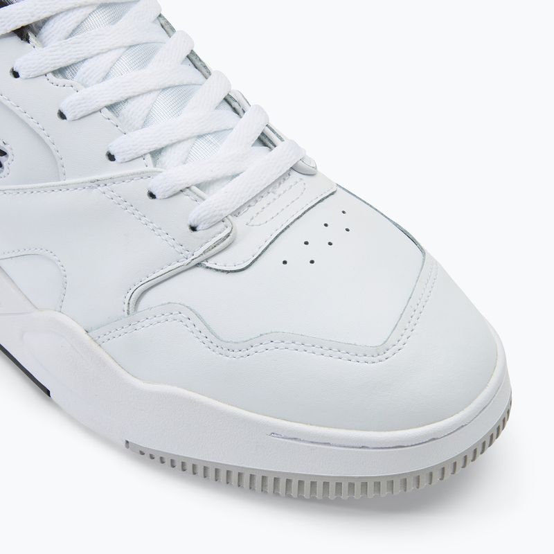Men's Lacoste Lineshot Contrasted Collar Leather white/black shoes 7