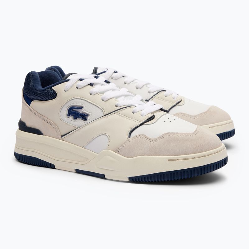 Lacoste men's shoes 47SMA0062 white / navy 8