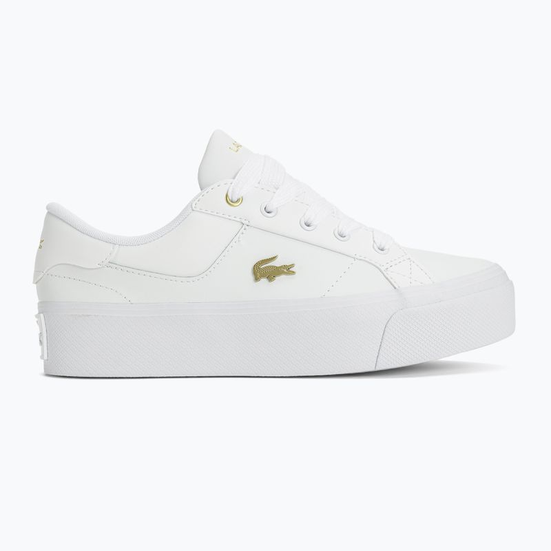 Lacoste women's shoes 47CFA0005 white/gold 2