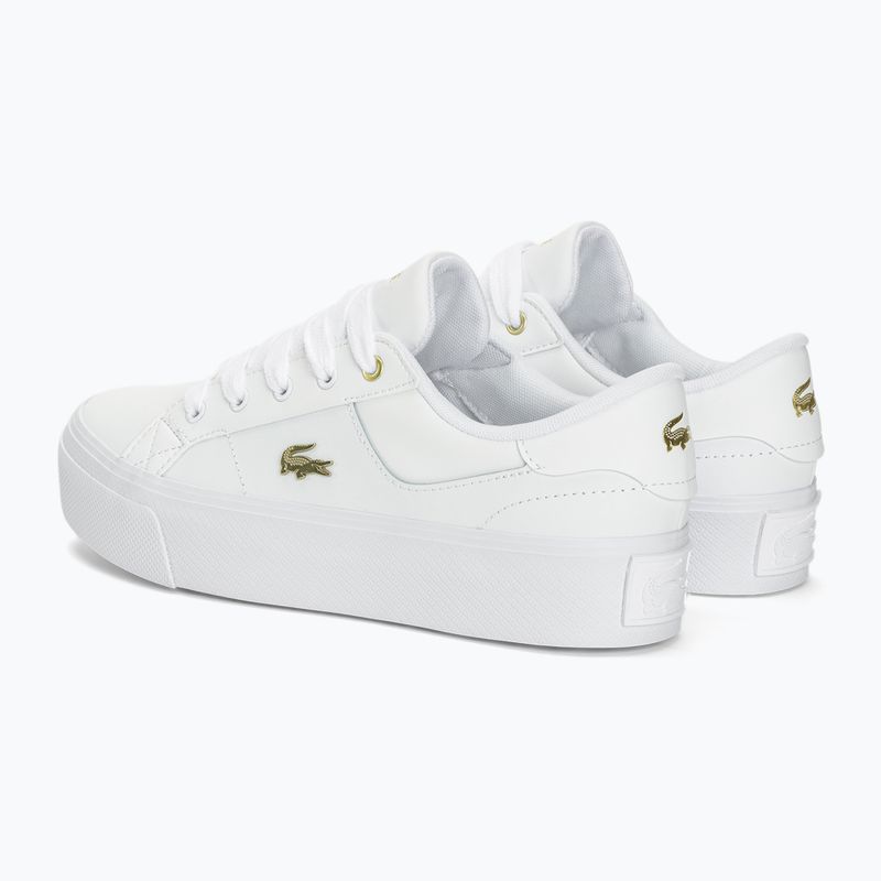Lacoste women's shoes 47CFA0005 white/gold 3