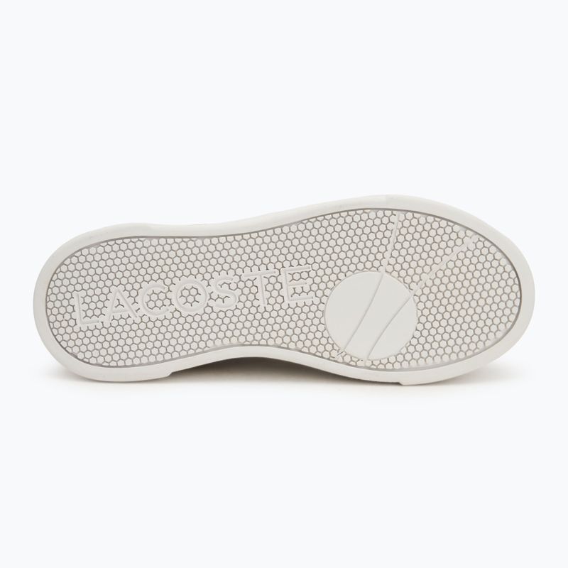Lacoste women's shoes L002 Evo Monograms white / light brown 4