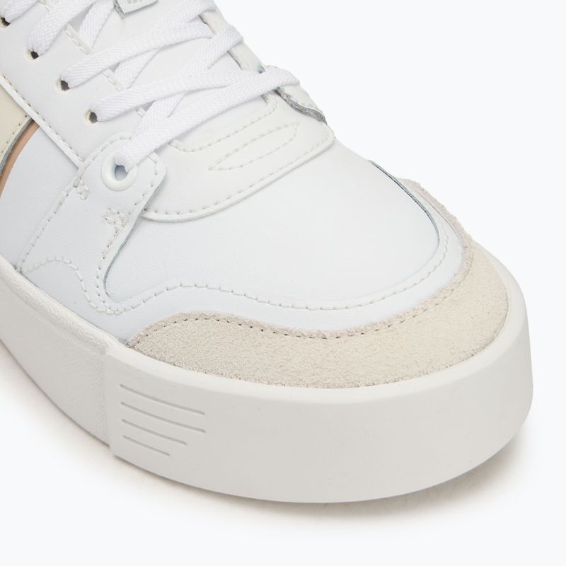 Lacoste women's shoes L002 Evo Monograms white / light brown 7