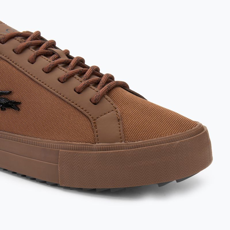 Lacoste men's shoes 48SMA003 brown/ brown 7
