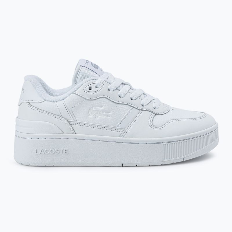 Lacoste women's shoes T-Clip Platform white 2