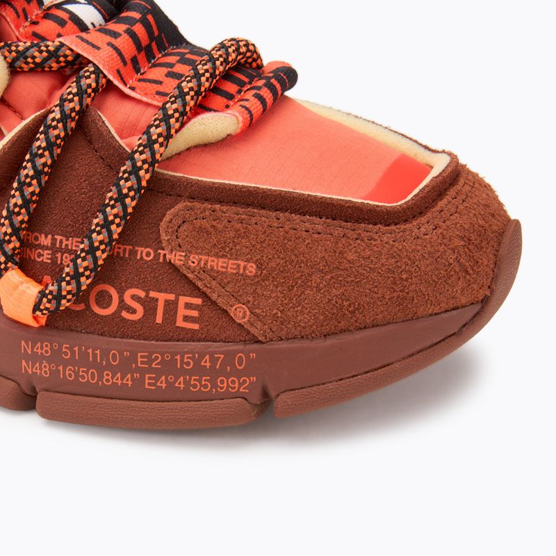 Lacoste men's shoes L003 Active Runway orange/ brown 7