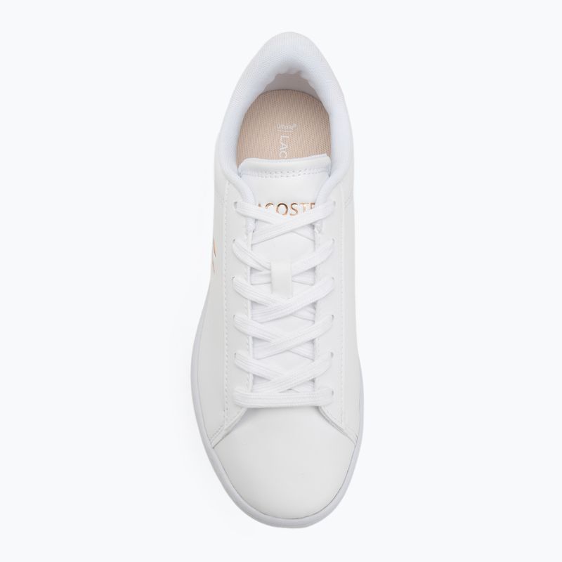 Children's shoes Lacoste Carnaby Jr white/light pink 5