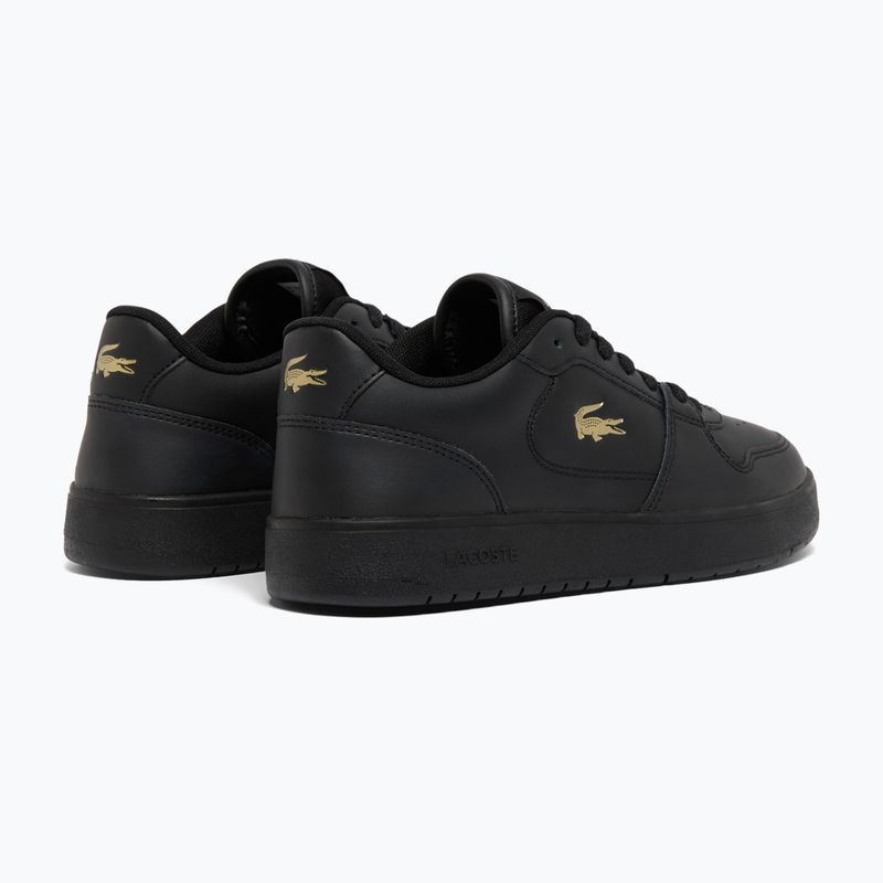 Women's shoes Lacoste Court Ace Leather black/gold 3