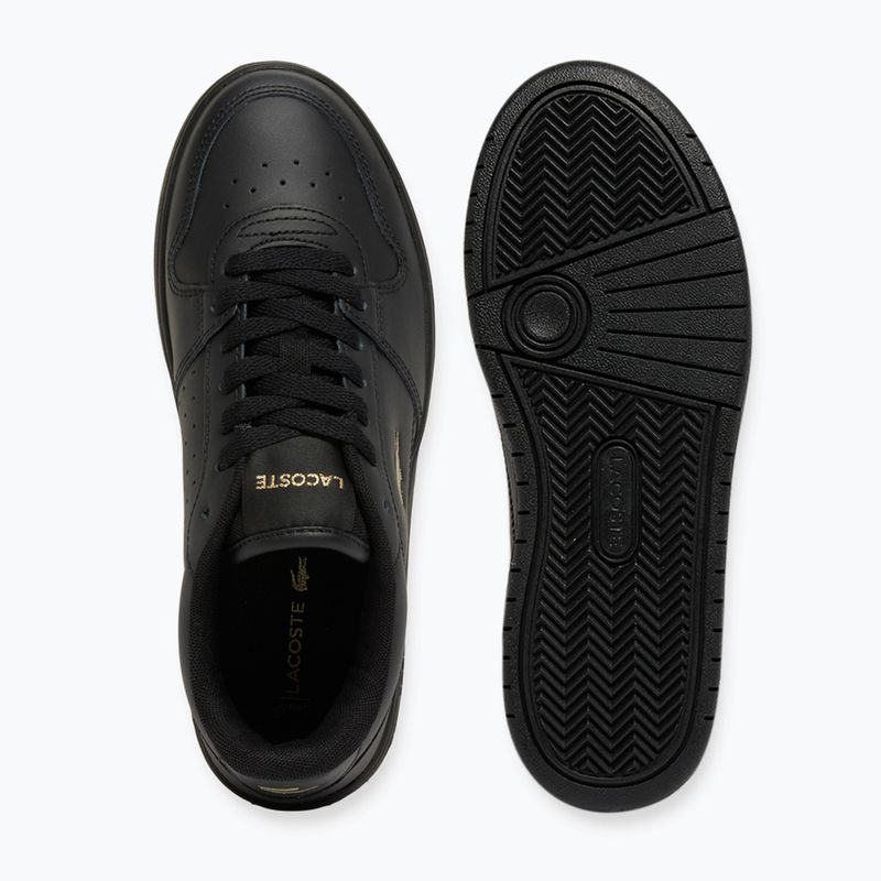 Women's shoes Lacoste Court Ace Leather black/gold 5