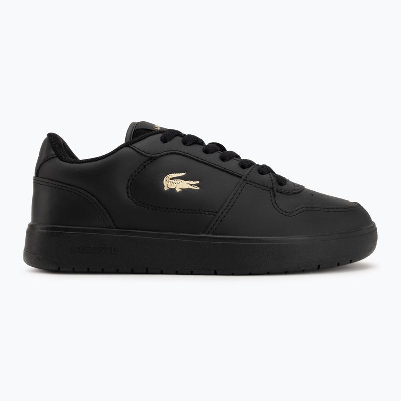 Women's shoes Lacoste Court Ace Leather black/gold 2