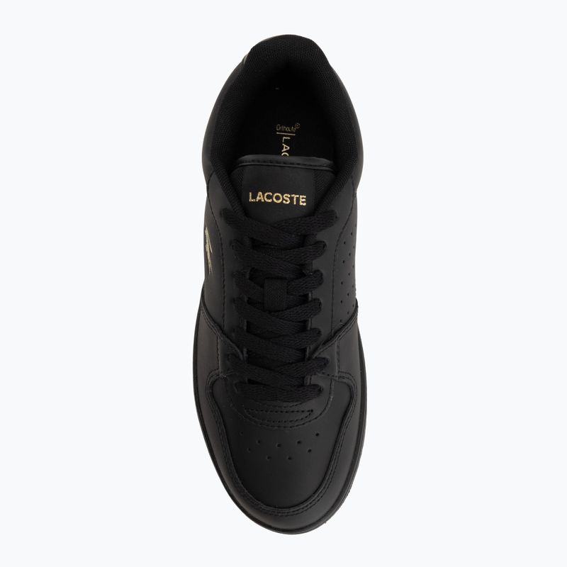 Women's shoes Lacoste Court Ace Leather black/gold 5