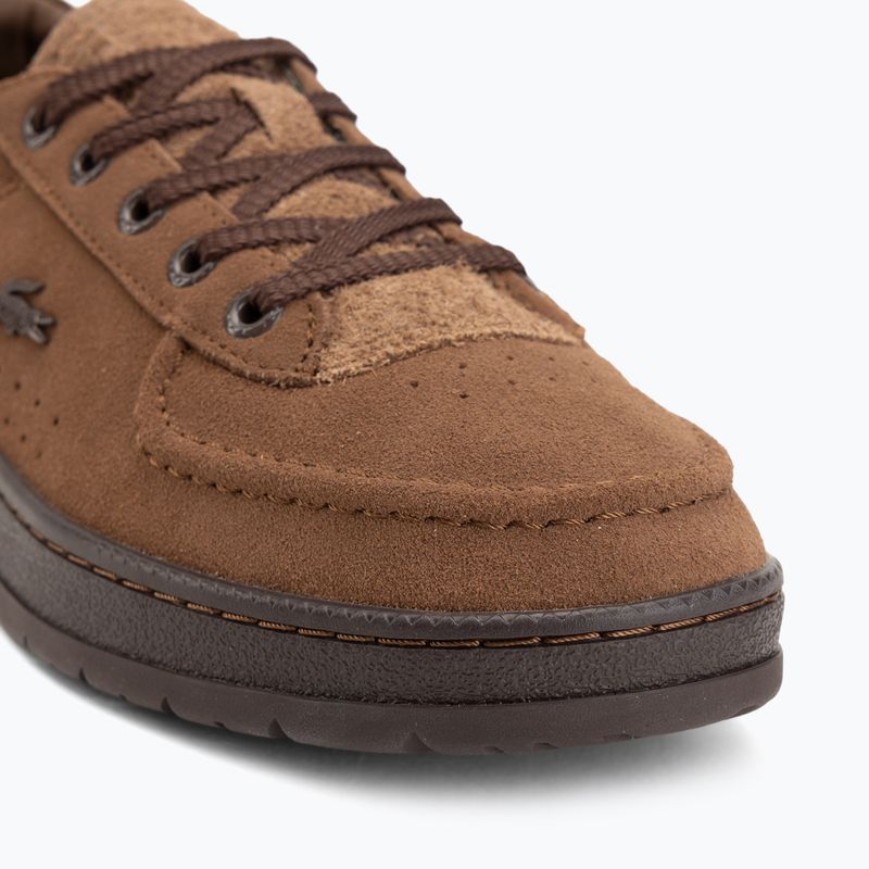Men's shoes Lacoste Umpire dark brown/dark brown 7