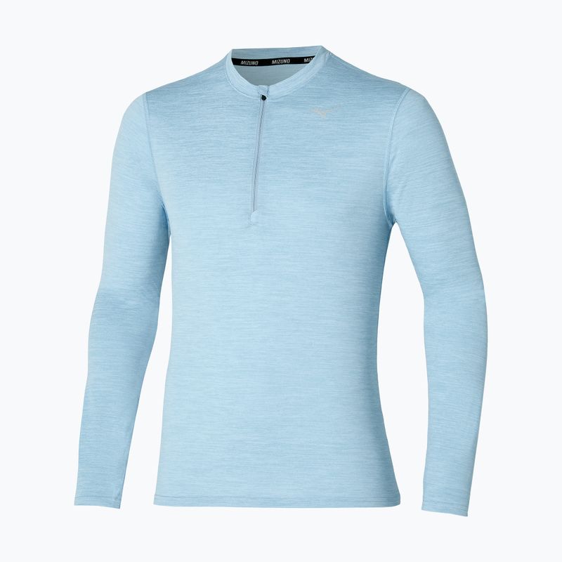 Men's Mizuno Impulse Core Half Zip glacier lake running longsleeve