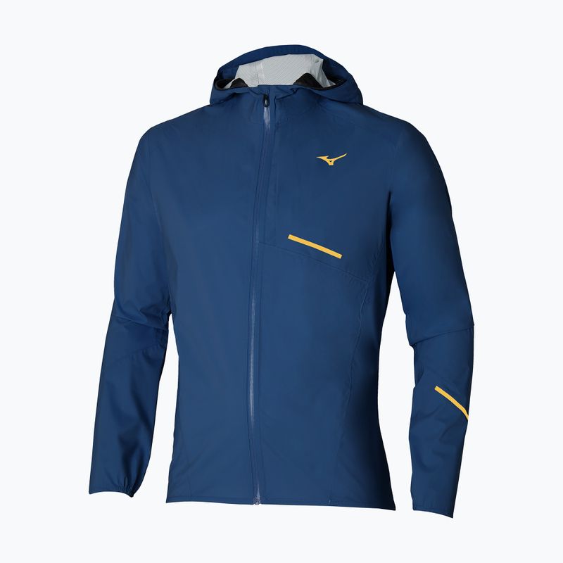 Men's Mizuno Waterproof 20K ER estate blue running jacket