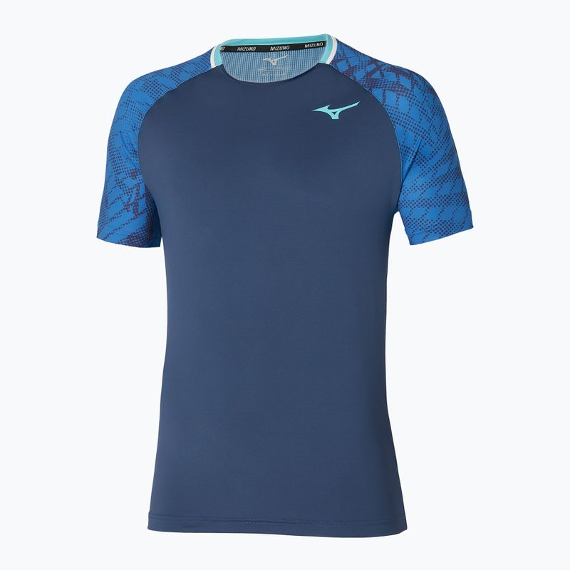 Men's tennis shirt Mizuno Mugen Shadow Tee estate blue