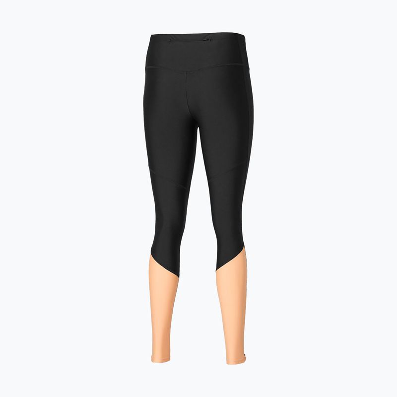 Women's running leggings Mizuno Impulse Core Long black/ apricot ice 2