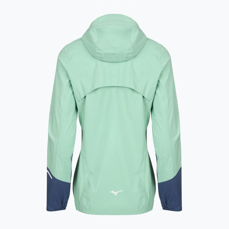 Women's running jacket Mizuno Waterproof 20K ER dusty jade 2