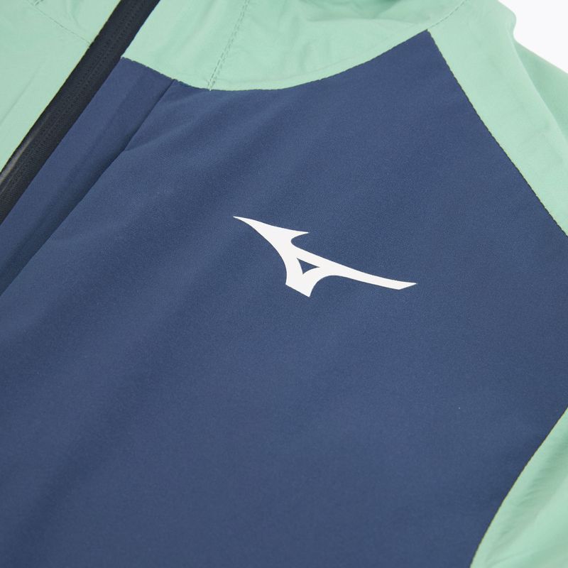 Women's running jacket Mizuno Waterproof 20K ER dusty jade 3