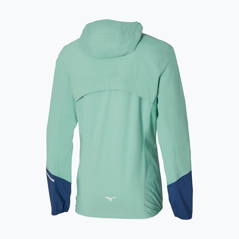 Women's running jacket Mizuno Waterproof 20K ER dusty jade 2