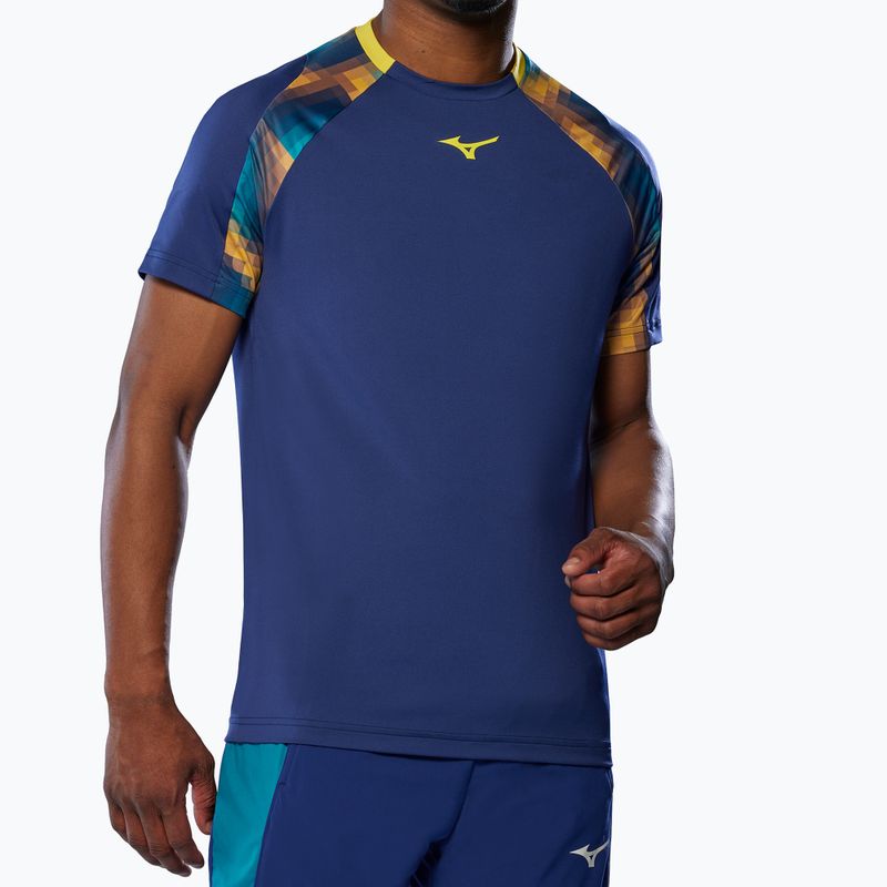 Men's t-shirt Mizuno Frontier Shadow Tee bellwether blue