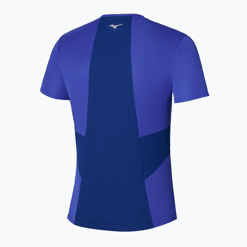 Men's running T-shirt Mizuno DryAeroFlow Tee reflexblue 2