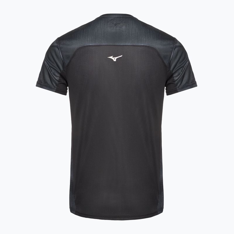 Men's running shirt Mizuno DryAeroFlow Graphic Tee black 2