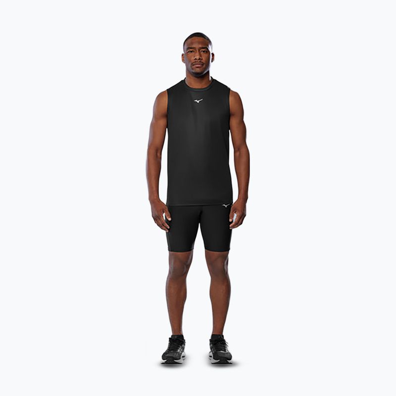 Men's Mizuno Core Graphic Sleeveless running shirt black oni 2