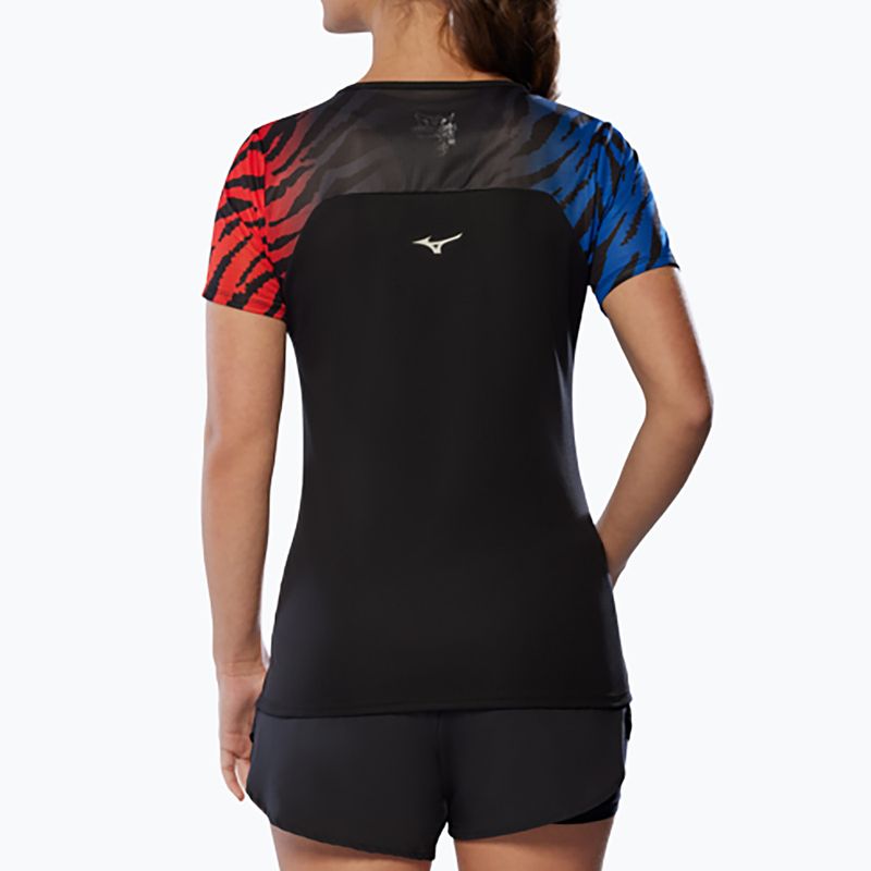 Women's running top Mizuno DryAeroFlow Graphic Tee oni red 3