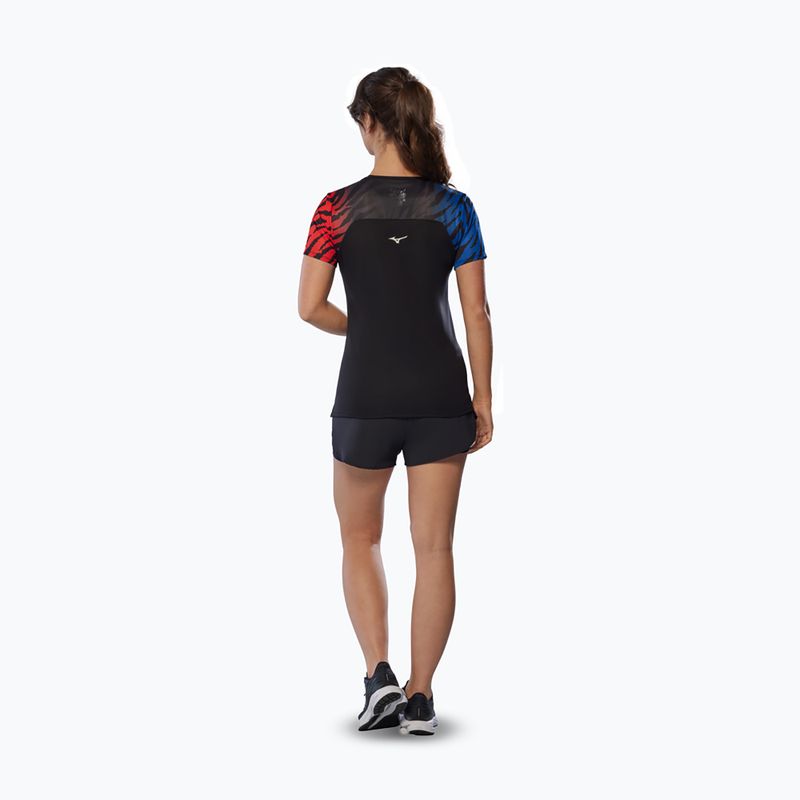Women's running top Mizuno DryAeroFlow Graphic Tee oni red 4