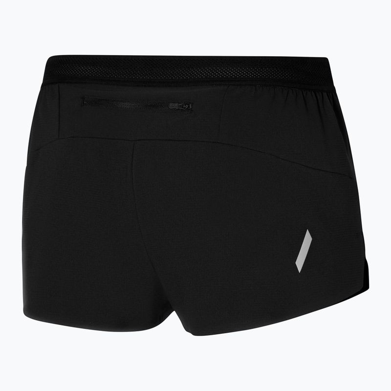 Men's running shorts Mizuno Tech Light Split 1.5" black 2