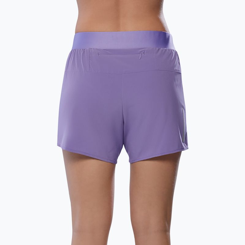 Women's running shorts Mizuno Alpha 4.5" paisley purple 2