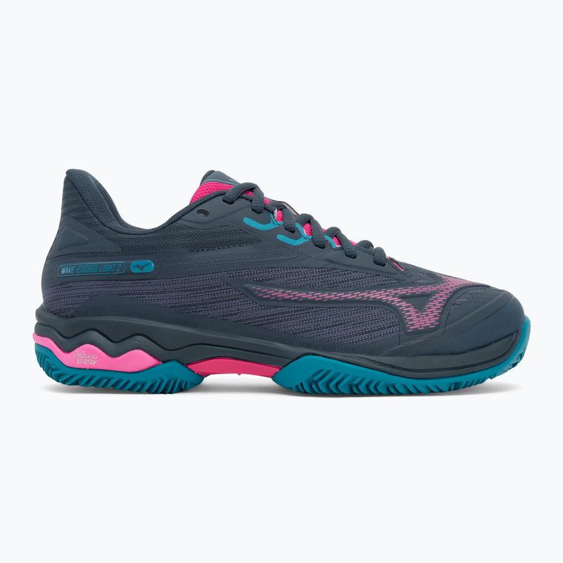 Women's padel shoes Mizuno Wave Exceed Light 2 Padel midnight navy/ fuchsia purple/ enamel blue 2