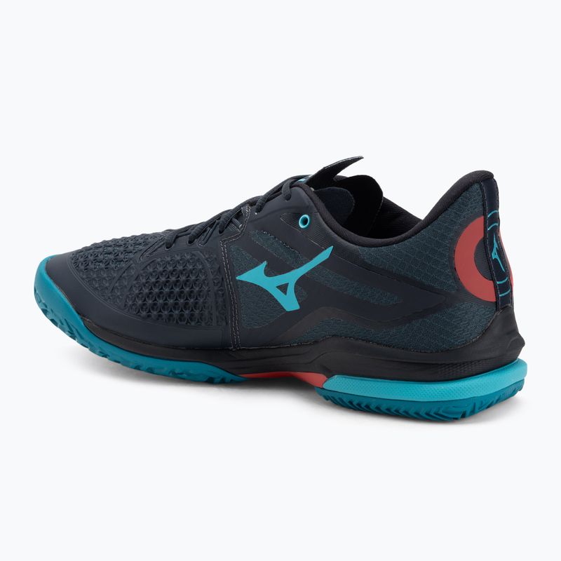 Padel shoes Mizuno Wave Exceed Tour 6 Padel salute/hibiscus/enamel blue 3